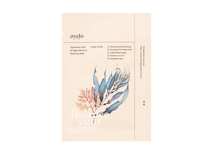 Hyaluronic Acid & Algae Moisture Boosting Mask Chok-Chok