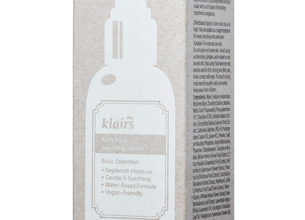 Rich Moist Soothing Serum