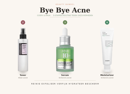 Bye Bye Acne - 5 stappen