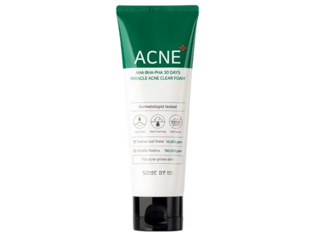 AHA BHA PHA 30 Days Miracle Acne Clear Foam